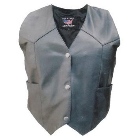 (image for) Ladies basic soft lambskin leather vest